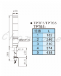 天得科技 積層式警示燈 TPTF5 TPTS5 TPTB5
